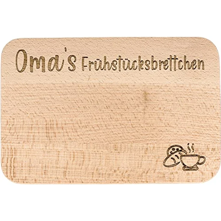 Spruchreif® Frühstücksbrett · Frühstücksbrettchen aus Holz mit Gravur · Geschenk für Großeltern – Bild 2