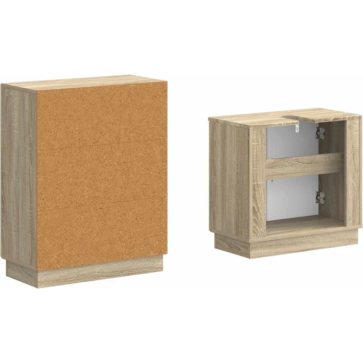 vidaXL 2-teiliges Badezimmer Schrank Set HOORN Sonoma-Eiche 3417632 – Bild 5