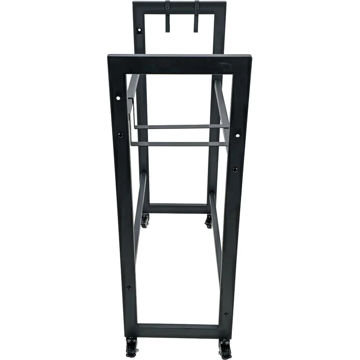 Kastenregal auf Rollen für 4 Getränkekisten Metall Regal 75x32x90 cm mobil – Bild 5