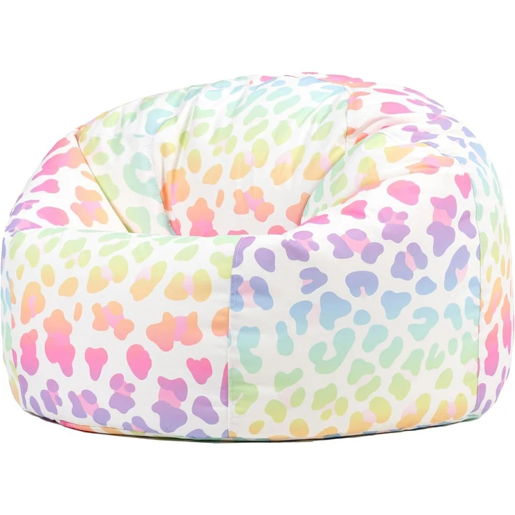 Icon Leopard Sitzsack Kinder, Webstoff, Sitzsack mit Füllung, Bequemer Kinder Sessel, Kuschelsessel, Lese Sessel, Schlafzimmer, Kinderzimmer, Wohnzimmer