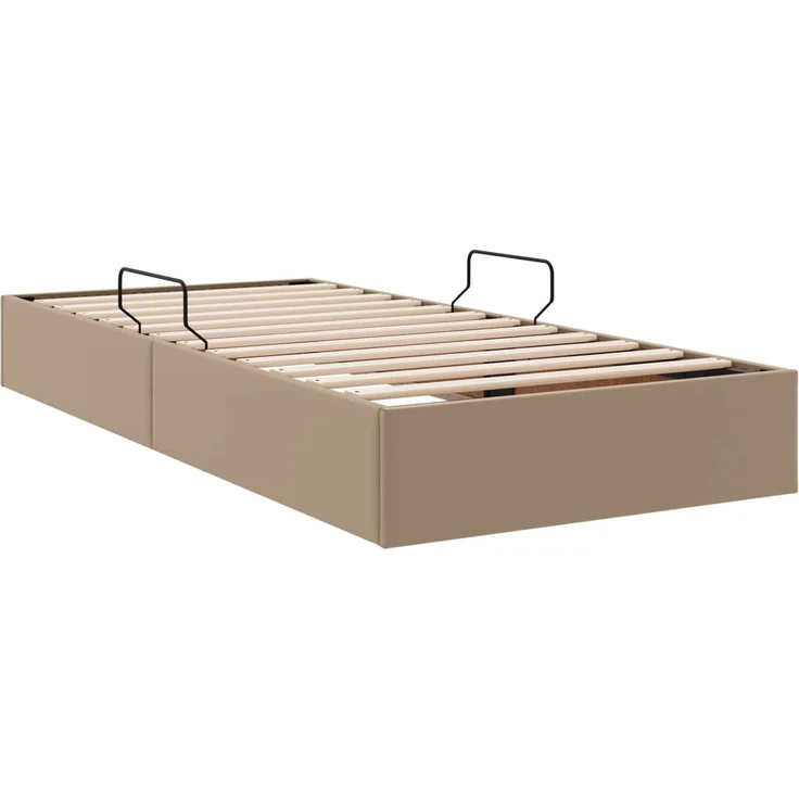 vidaXL Ottoman Bettgestell Cappuccino 90 x 190 cm Kunstleder 3442753 – Bild 9