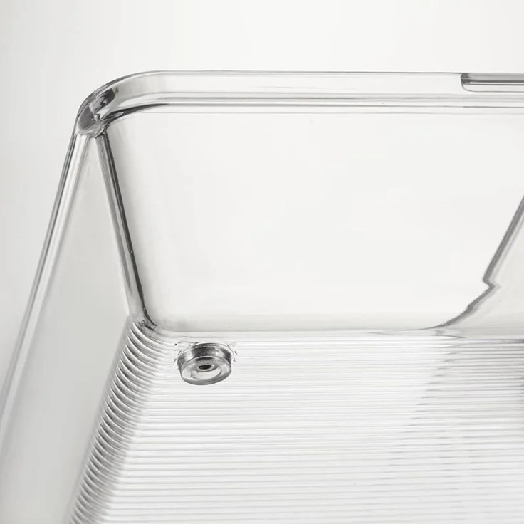 Besteckkasten Schubladen Organizer 2er Set ausziehbar mDesign transparent – Bild 8
