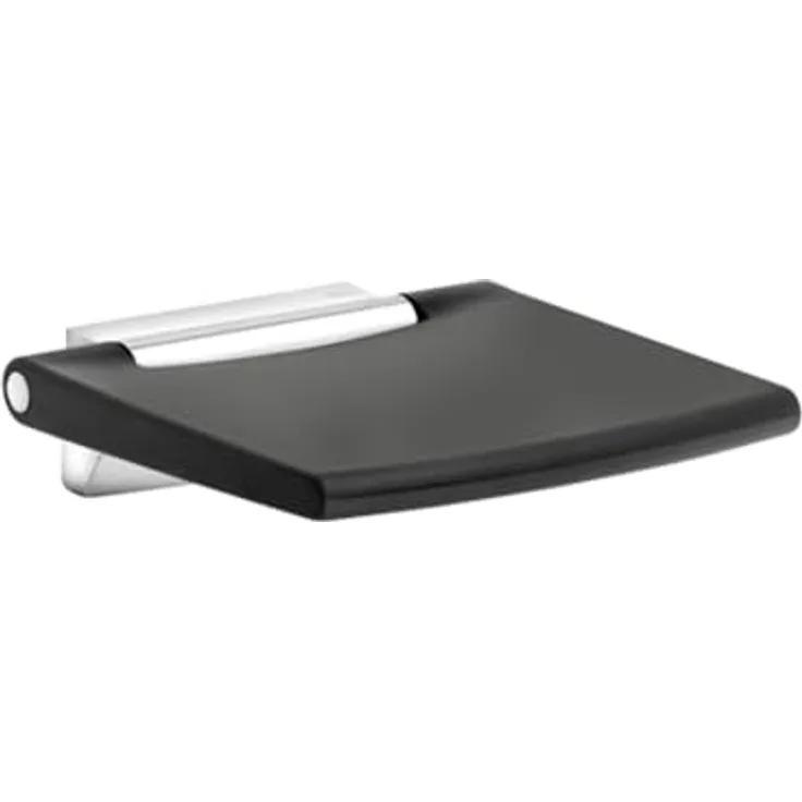Keuco Plan Klappsitz 14983010038, chrom / lichtgrau, zur Wandmontage mit Softsitz