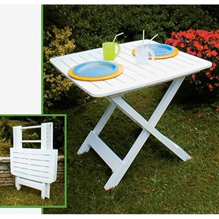 Gartenbeistelltisch Adige, Weiß – Bild 2