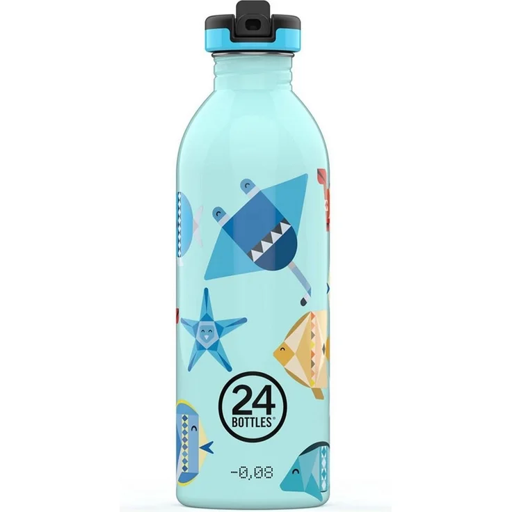 24Bottles Kids Bottle – Trinkflasche für Kinder Grundschule und Kindergarten, 250/500 ml, Flasche mit Deckel, 100% luftdicht, Edelstahlflaschen – Bild 1