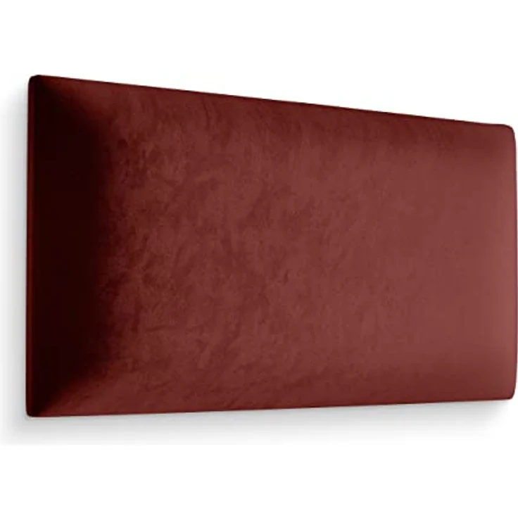 Muralo Samt Wandkissen Stoff Polsterpaneel Schlafzimmer Wohnzimmer Bett Wandpolster Bettkopfteil Lendekissen Modern Luxus Gepolstert Polster Paneel (Weinrot, 60x30 cm) – Bild 5