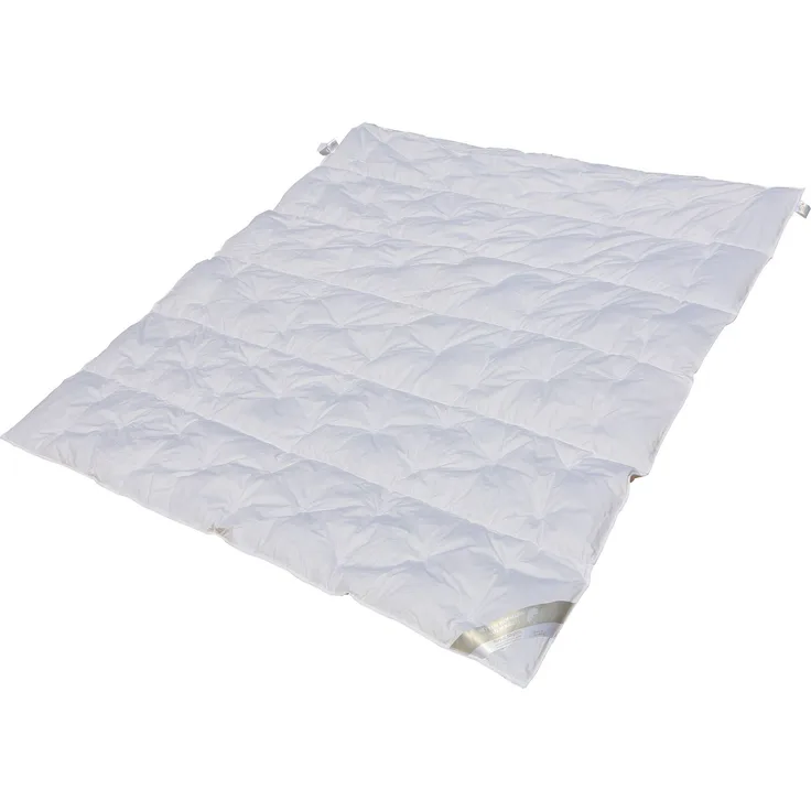Hofmann White Sibiria 6-Kammer Sommer Daunendecke Daunenbett 200x200 100% Daunen