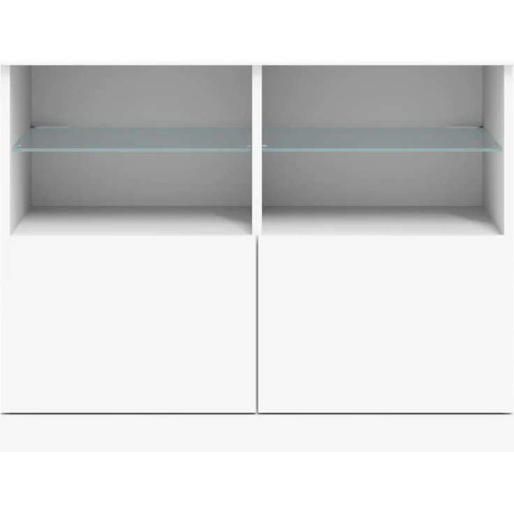 vidaXL Sideboard mit LED-Leuchten Weiß 81x37x67 cm 836658 – Bild 8