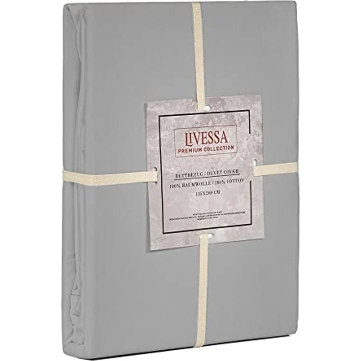livessa Bettbezug Bettbezug Baumwolle Jersey Bettwäsche Allergiker Reißverschluss, (1 St), 100% Baumwolle Single-Jersey 140 g/m² weich & atmungsaktiv – Bild 5