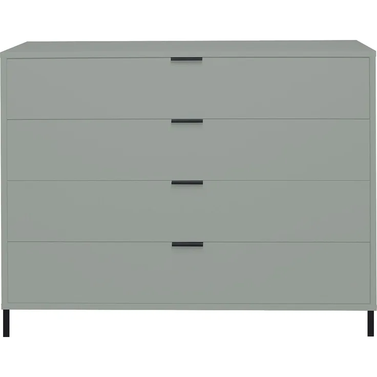 Kommode Erna 119x45x102 Pinie Green matt Lack 14722-Q