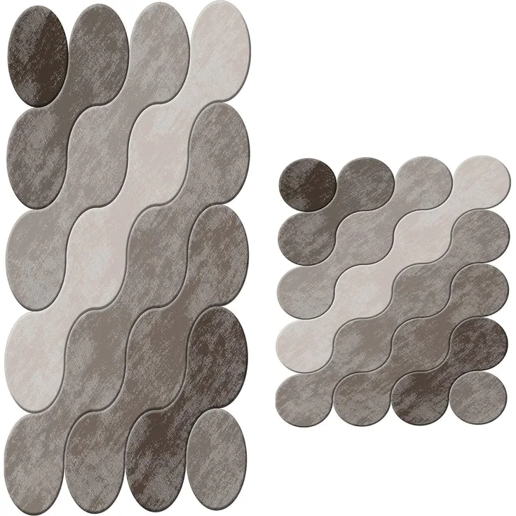 Badteppich Set 2-teilig braun