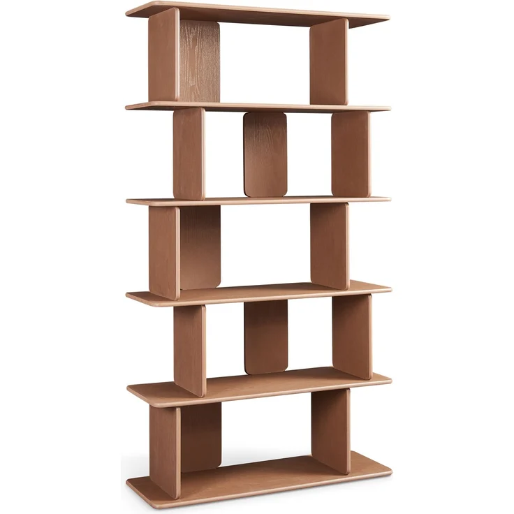 Bücherregal Gäljami 180x100x35 cm Walnussoptik [en. casa] – Bild 4