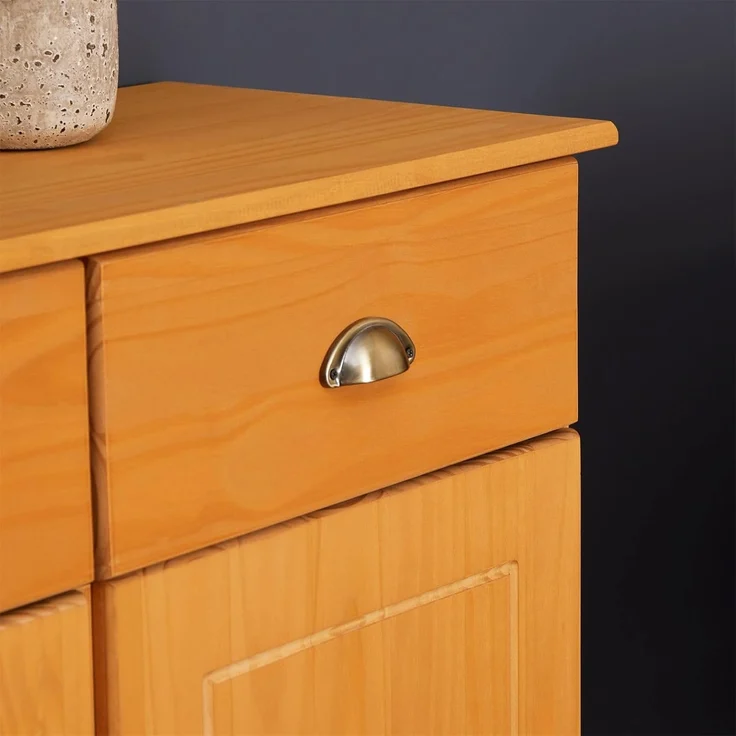IDIMEX Kommode COLMAR, Kommode Anrichte Schrank Möbel Holz Kiefer massiv 2 Türen – Bild 7