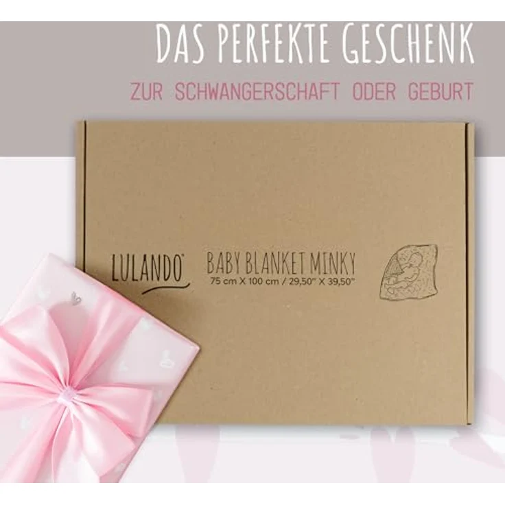 LULANDO Babydecke Kuscheldecke Krabbeldecke aus 100% Baumwolle, antiallergisch, Standard 100 von Oeko-Tex, hergestellt in der EU,(100x75 cm). Kuschelige Lieblingsdecke für Ihr Baby. – Bild 6