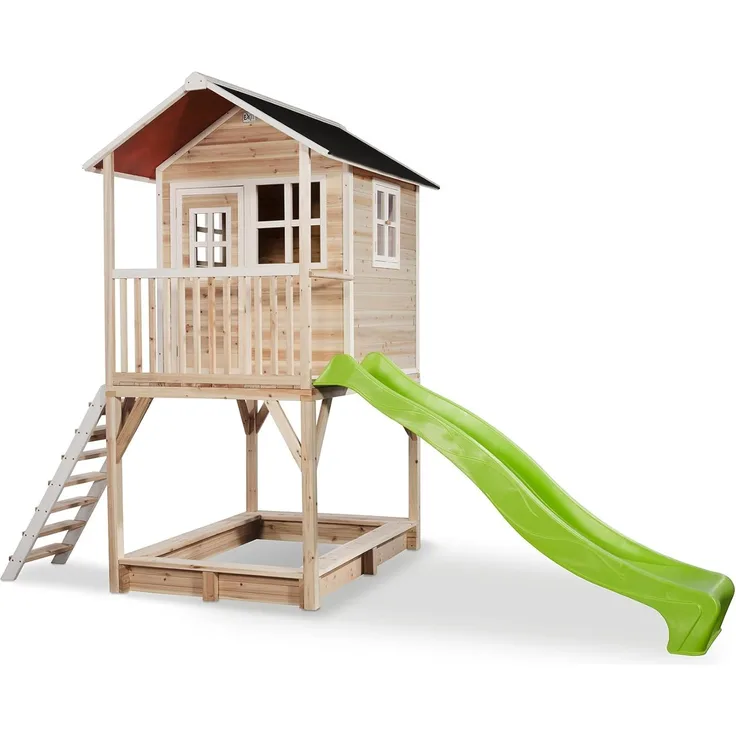 Exit Holz Spielhaus Loft 700 | Braun | 391 x 190 x 269 cm