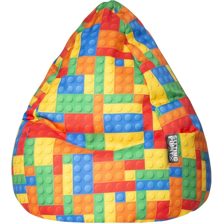 gouchee Home s3073198 Bricks Sitzsack, Large, Multicolor