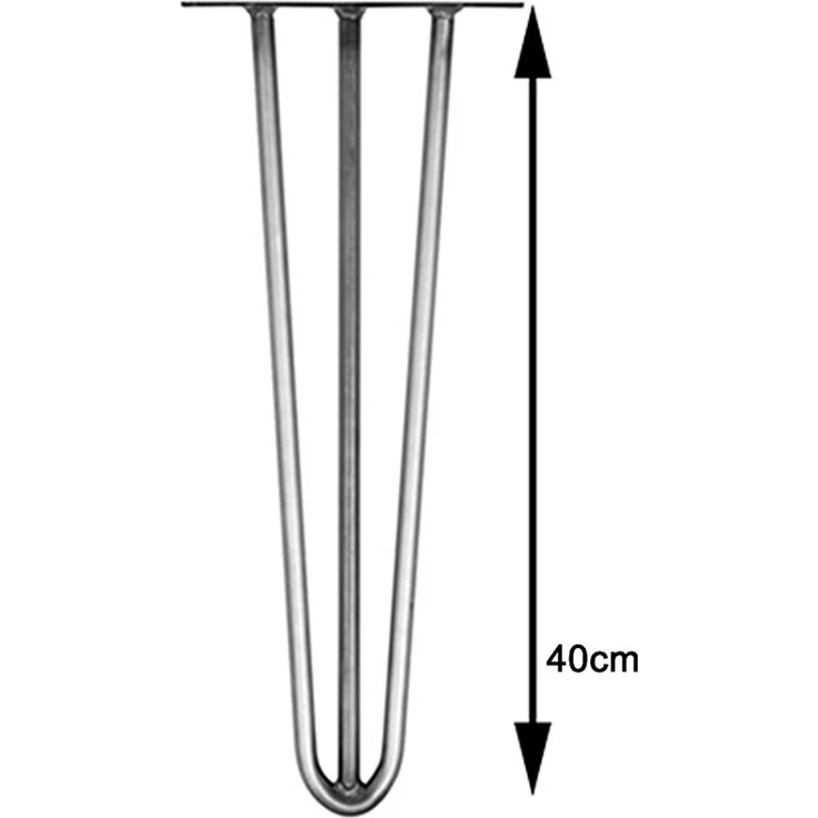 Tischbeine 4er-Set Hairpin 40 cm Haarnadelbeine Stahl Möbelfüße Tischkufen – Bild 5