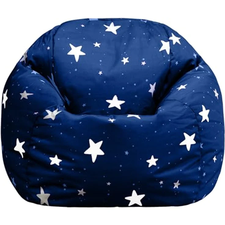 Icon Sitzsack Sessel für Kinder „Sternenklar“, Dunkelblau, Kindersitzsack Wasserabweisend, Sitzsäcke für den Innen- und Außenbereich mit Füllung – Bild 6
