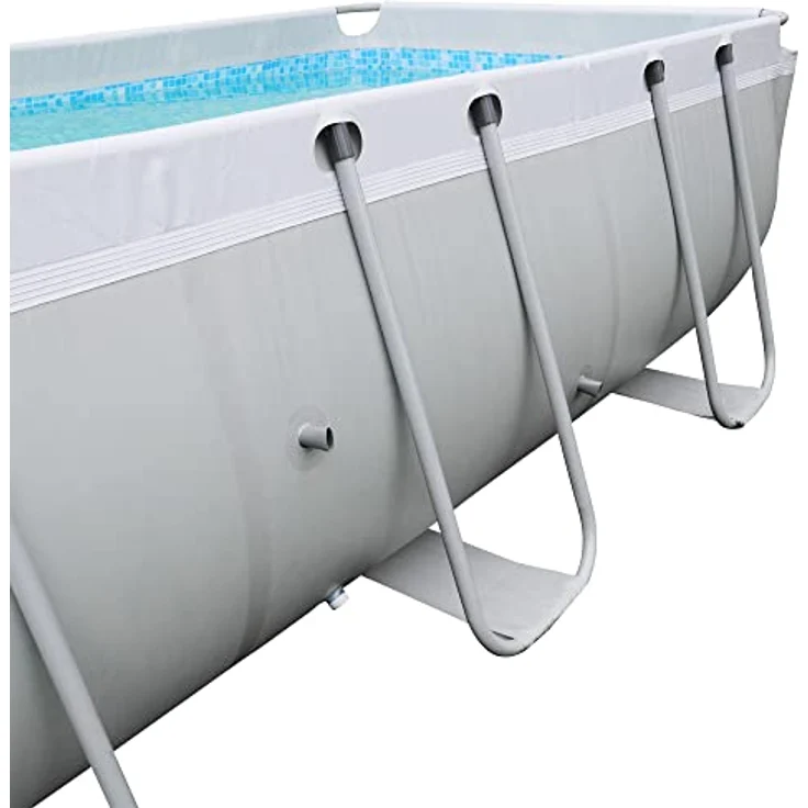 yourGEAR Rechteckpool Familien Pool 4x2x1m Stahlrahmenbecken Gartenpool Schwimmbecken – Bild 9