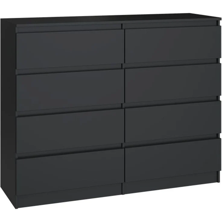ibonto HOCHKOMMODE Schwarz 40x120x97cm (H 97 x T 40 x B 120 cm) – Bild 1