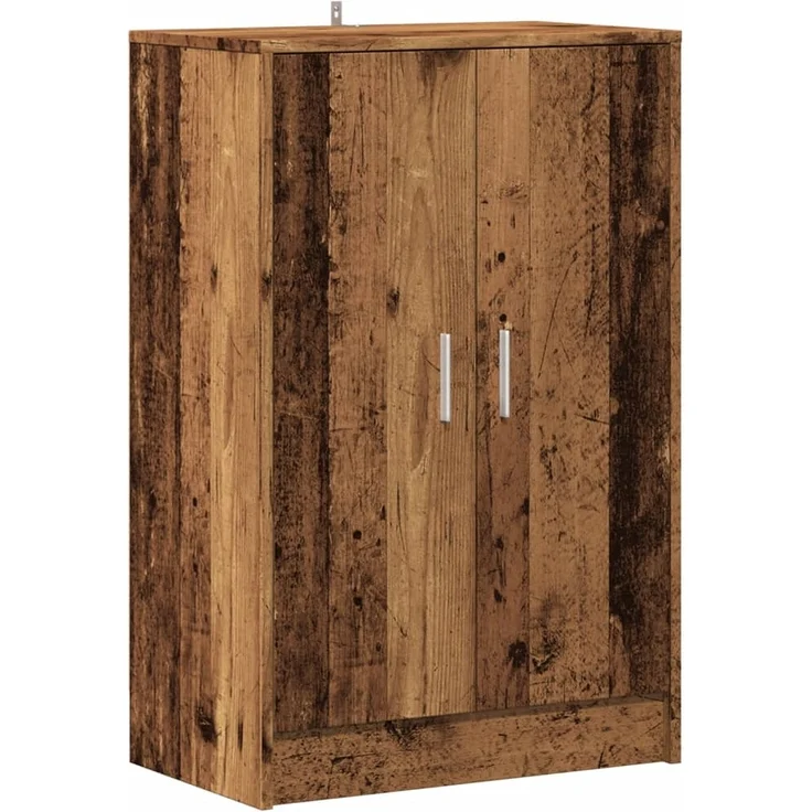 vidaXL Schuhschrank Altholz-Optik 60x35x92 cm Holzwerkstoff 856698 – Bild 1