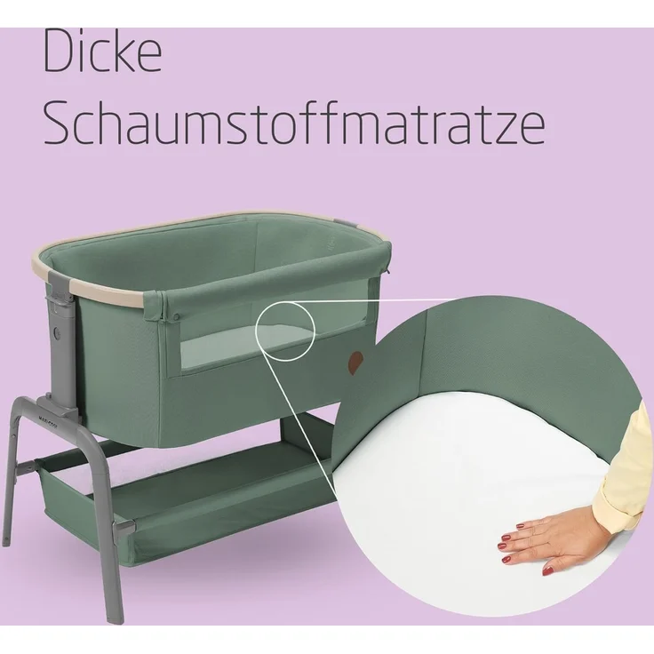 Maxi-Cosi Iora Beistellbett – Beyond Green Grün du – Bild 4