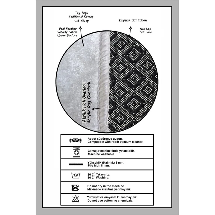 Mijolnir 'Baindos - Ecru' Badematten-Set (3-teilig), Ecru – Bild 2