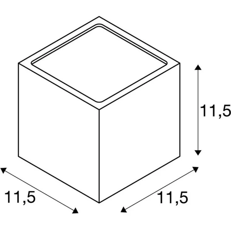 SLV No. 232535 SITRA CUBE Wandleuchte anthrazit 2xGX53 max. 2x9W – Bild 4