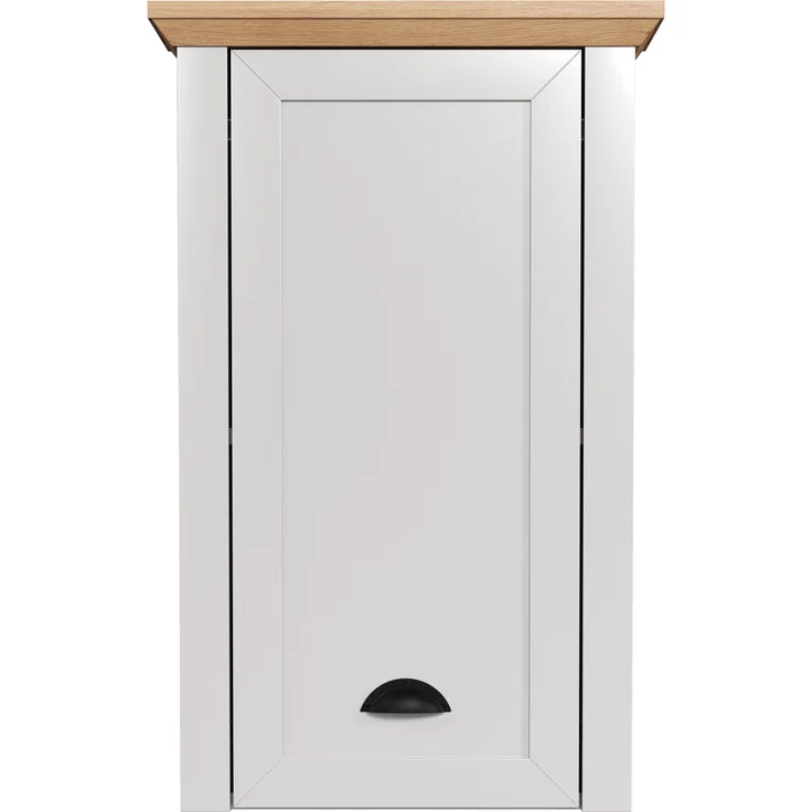 'Landside' Badezimmer Hängeschrank, grau und Eiche, 46 x 73 x 24 cm