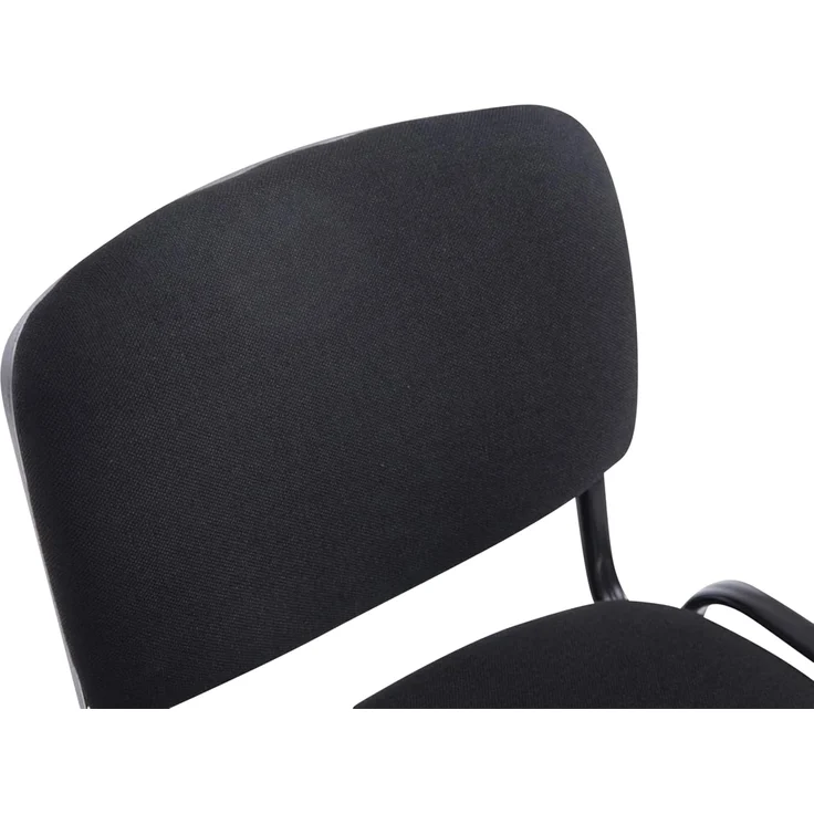 CLP 4er Set Stapelstühle XL Ken Stoff mit Metallgestell,schwarz – Bild 6