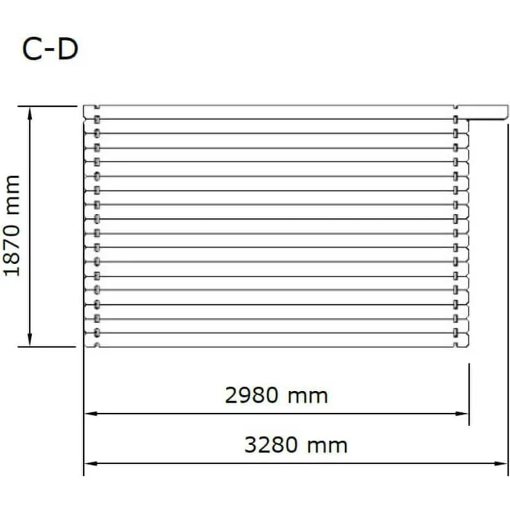 McGarden 'Como' Gartenhaus, Holz natur, 400 x 300 x 226 cm – Bild 8
