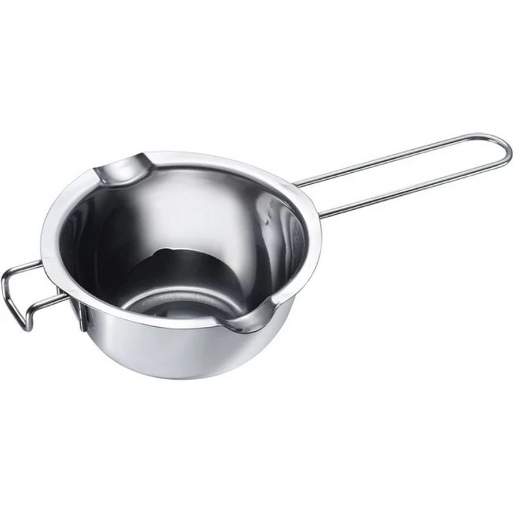 Thiru Fonduetopf Wasserbad-Schmelzschale Edelstahl - ø 11 cm innen, 6 cm hoch, spülmaschinengeeignet – Bild 4