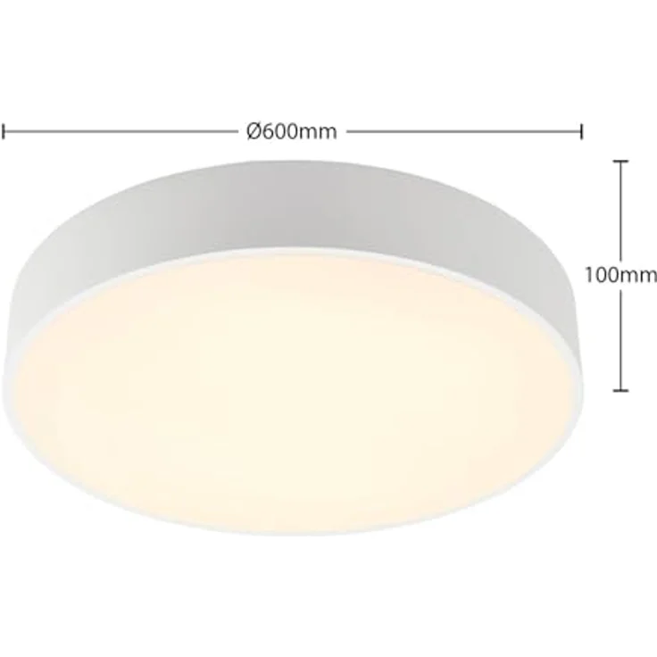 Arcchio LED Deckenleuchte Noabelle, 1-flammig in Weiß aus Metall, energiesparende Küchenlampe – Bild 5