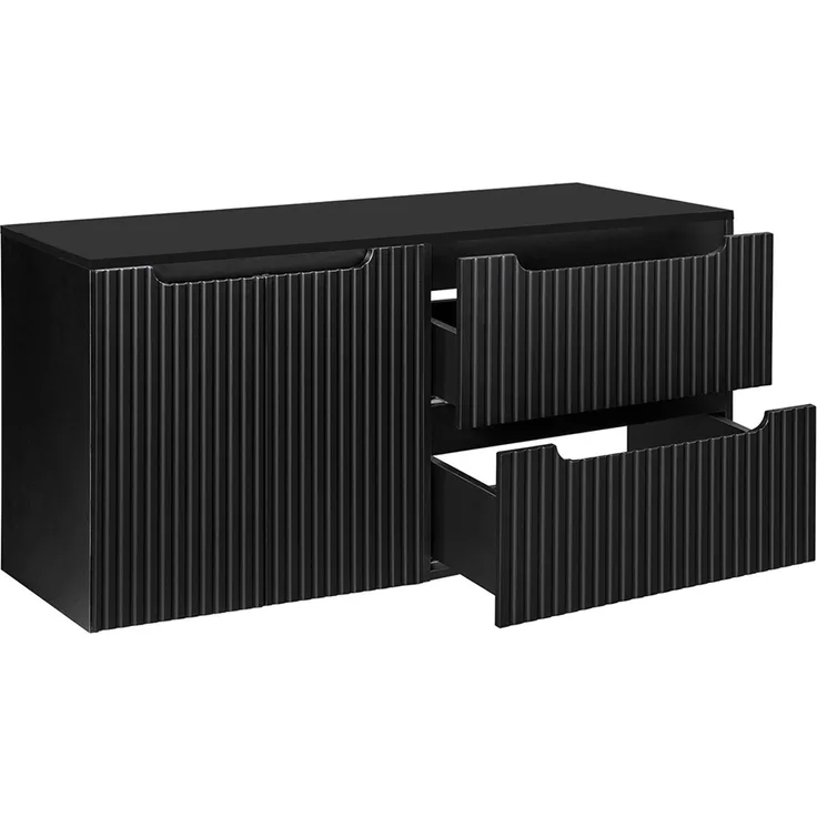 Doppelwaschtisch-Unterschrank 120cm, schwarz, NEWPORT-56-BLACK