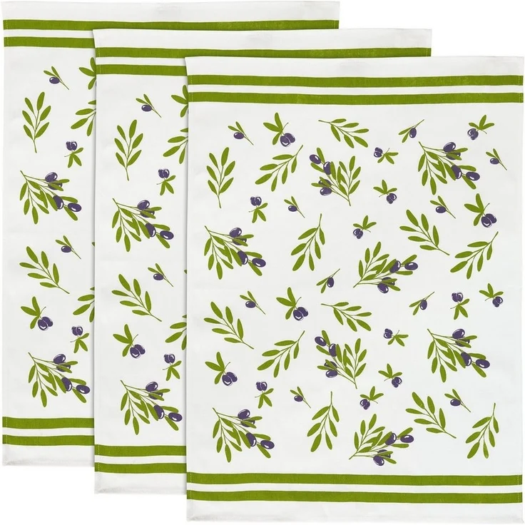 Erwin Müller Geschirrtuch Geschirrtuch 3er-Pack, Baumwolle Motiv – Bild 5