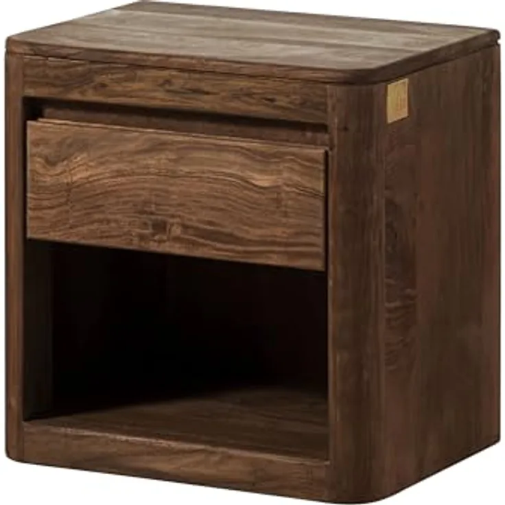 Nachttisch Sheesham 50x35x50 smoked cherry gebeizt TORONTO #164