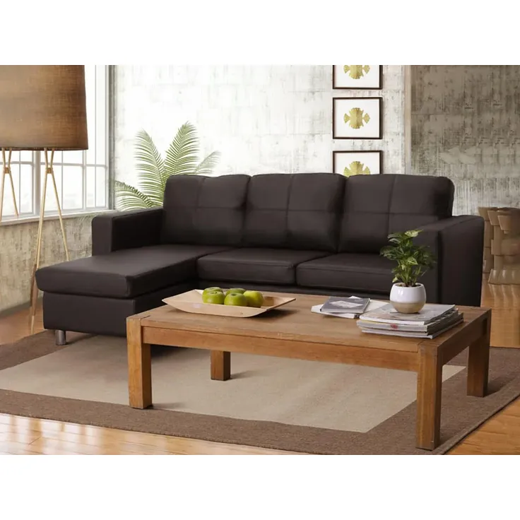 Ecksofa ACKLEY - Braun