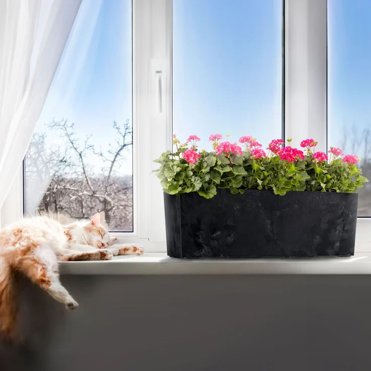 KADAX Blumentopf Blumentopf 56cm Abdeckung mit Einsatz Balkonkasten – Bild 9