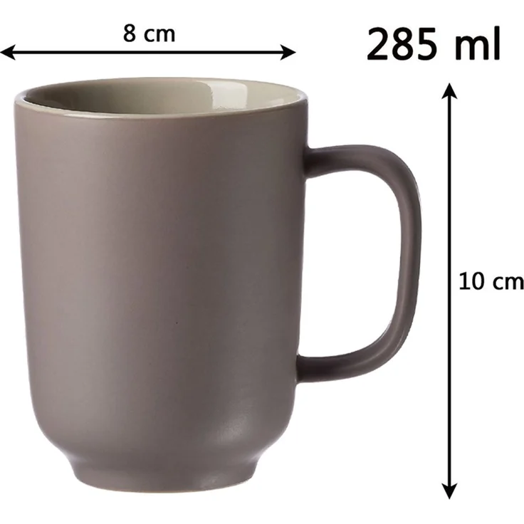 Ritzenhoff & Breker JASPER Kaffeebecher 285 ml 4er Set taupe – Bild 1