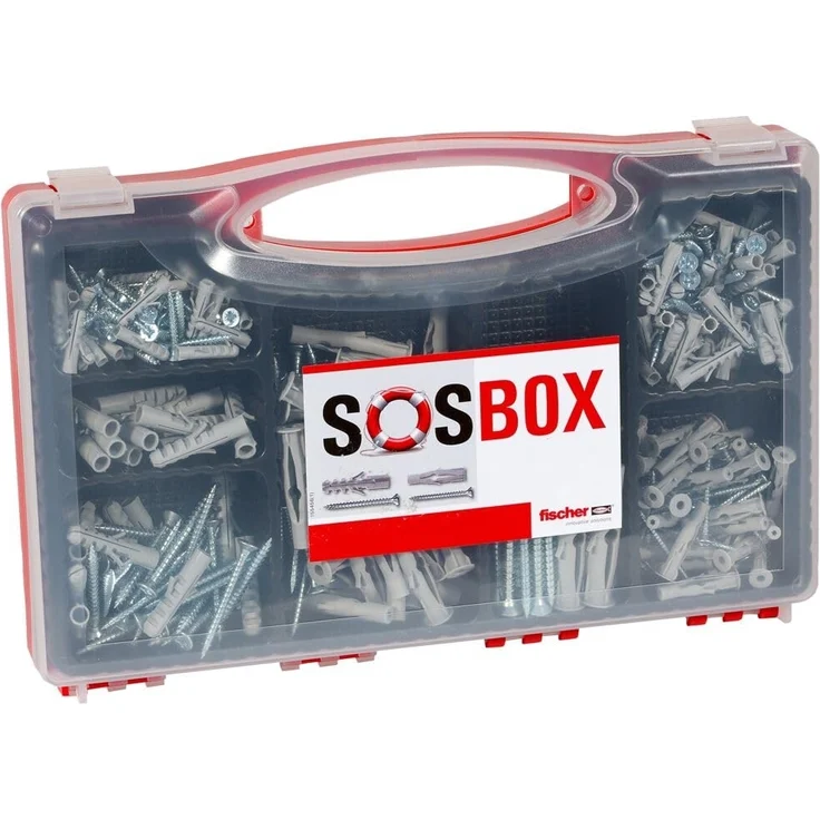 fischer SOS-Box S / FU + S 533629 Universaldübel-Sortiment, 210 St. – Bild 1