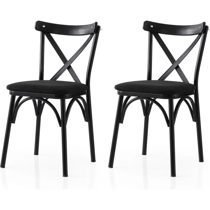 Skye Decor 'Ekol - 290 V2' Stuhlset (2-teilig), Schwarz, 42 x 81 x 40 cm – Bild 1