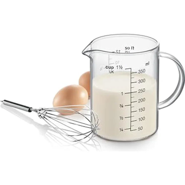 Tescoma Messbecher Glas 350ml aus hitzebeständigem Borosilikatglas mit Griff und Ausgießer DELÍCIA - geeignet für Mikrowelle, Elektro-, Gasherd und Kühlschrank – Bild 4