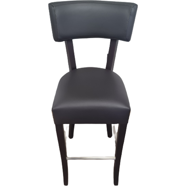 SEDEX Barhocker Pascal – Rattan-Loomgeflecht & Kunstleder, schwarz – Bild 2