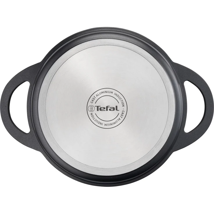 TEFAL TRATTORIA E21846 Schmortopf 24 cm | Aluguss | Gussdeckel | Antihaft-Beschichtung | gute Wärmespeicherung | Schmorgerichte | Silikon Griffschutz | Bratentopf | induktionsgeeignet, Schwarz – Bild 2