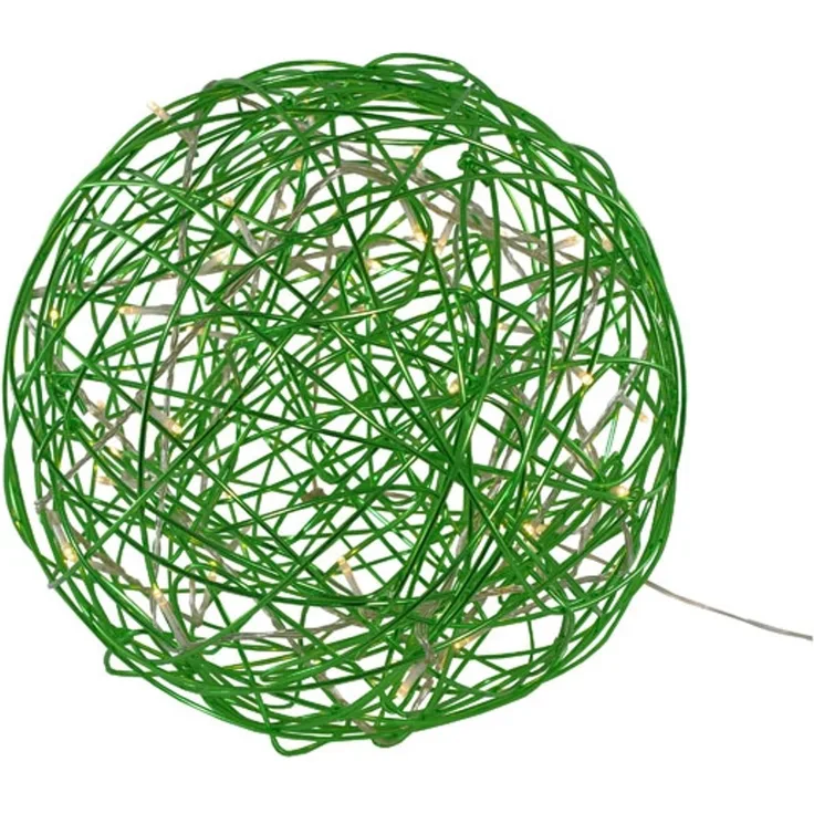 LED-3D-Kugel "Galax Fun", Grün, Aluminium, 30 cm