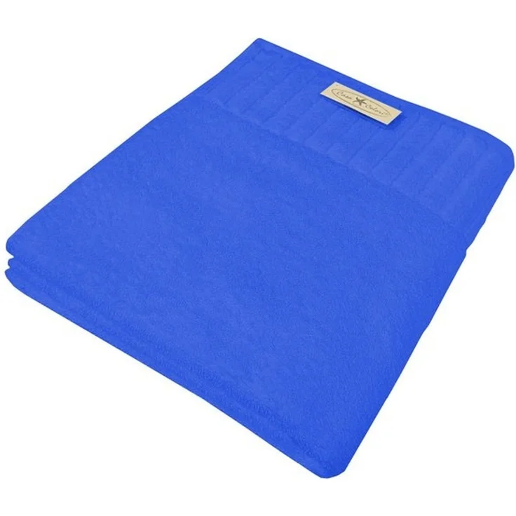 Duschtuch uni mittelblau 70 x 140 cm – Bild 4