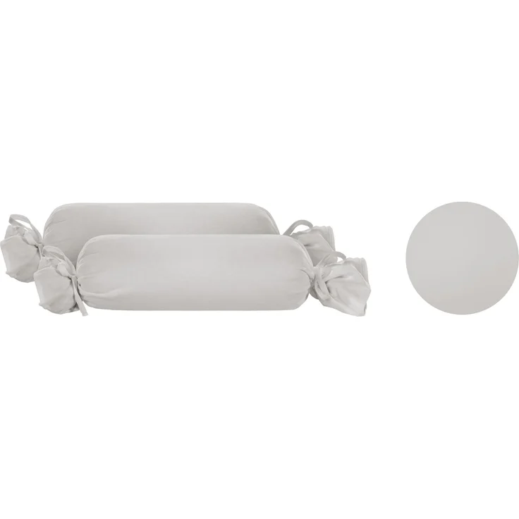 biberna Feinjersey-Kopfkissenbezug, sturmgrau, 2 x 15 x 40 cm – Bild 5