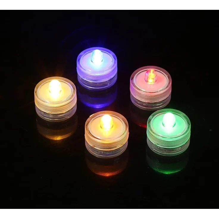 PRECORN LED Dekolicht LED Teelichter 12er Set, Farbwechsel & wasserdicht, Deko für Party – Bild 3