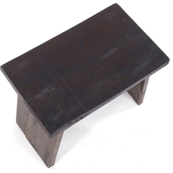 DESIGN DELIGHTS Hocker SITZBÄNKCHEN "SCHEMEL 40", Mahagoni, 31 x 40 x 25 cm, Fußhocker, Farbe: – Bild 4