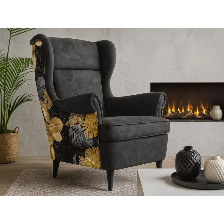 Beautysofa Ohrensessel Havana im skandinavischen Stil (hoher Rückenlehne & modernem Design), 4 trendige Farben zur Auswahl – Bild 5